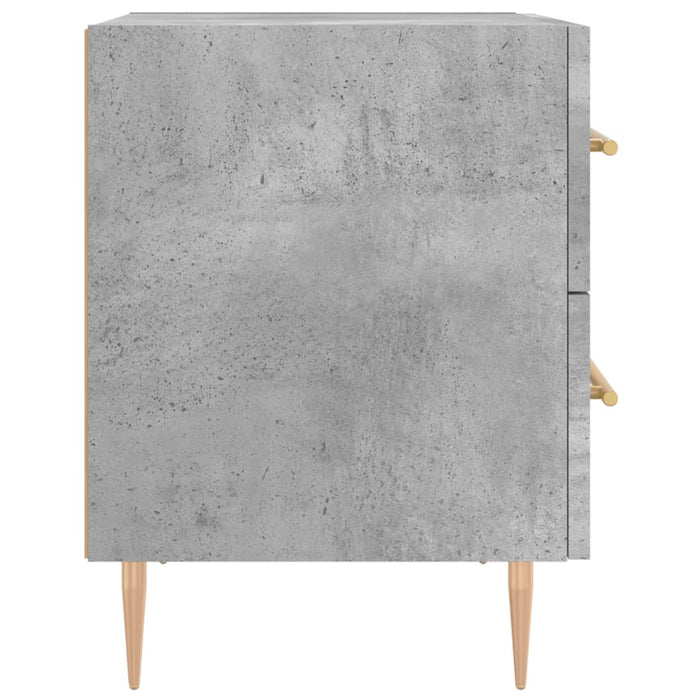 Noptiere, 2 buc., gri beton, 40x35x47,5 cm, lemn compozit - WALTI WALTI