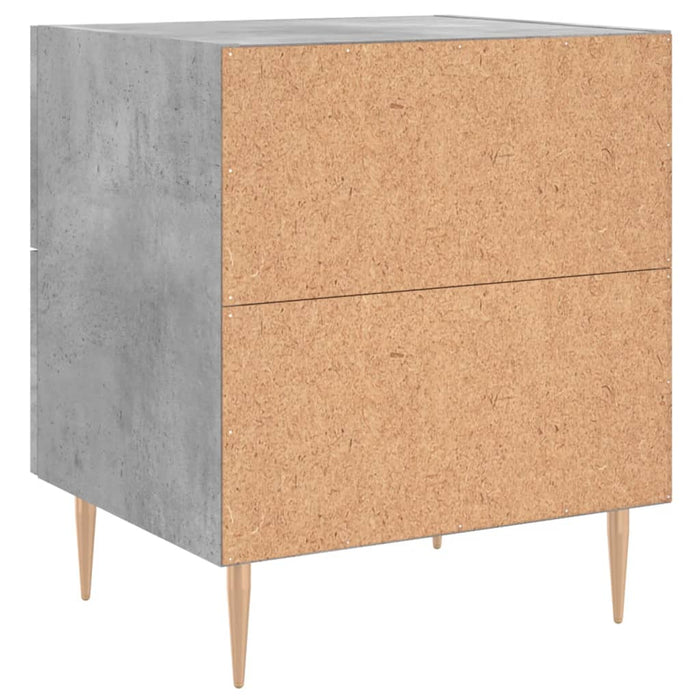 Noptiere, 2 buc., gri beton, 40x35x47,5 cm, lemn compozit - WALTI WALTI