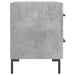 Noptieră, gri beton, 40x35x47,5 cm, lemn compozit - WALTI WALTI