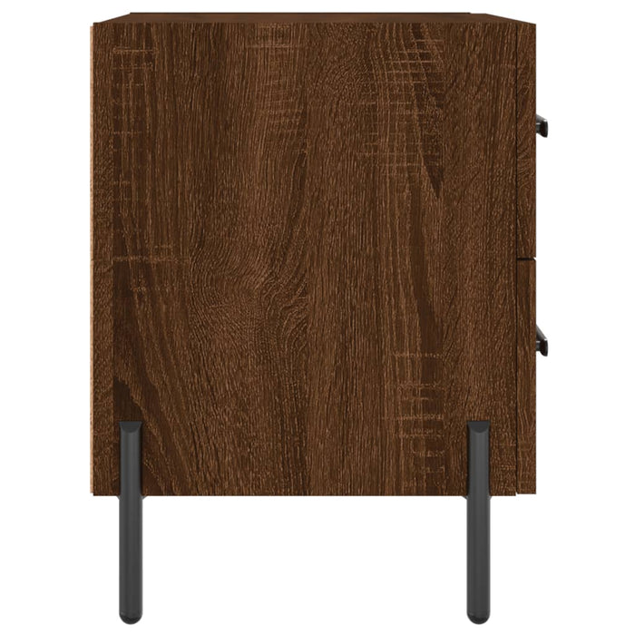 Noptiere, 2 buc., stejar maro, 40x35x47,5 cm, lemn compozit - WALTI WALTI
