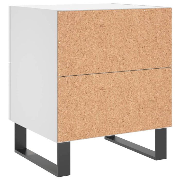 Noptiere, 2 buc., alb, 40x35x47,5 cm, lemn compozit - WALTI WALTI