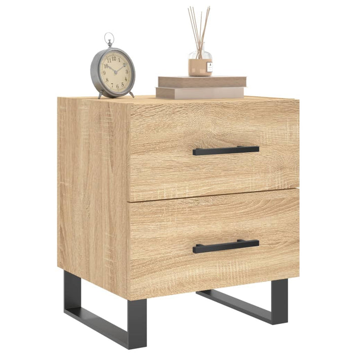 Noptiere, 2 buc., stejar sonoma, 40x35x47,5 cm, lemn compozit WALTI