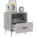 Noptiere, 2 buc., gri beton, 40x35x47,5 cm, lemn compozit - WALTI WALTI