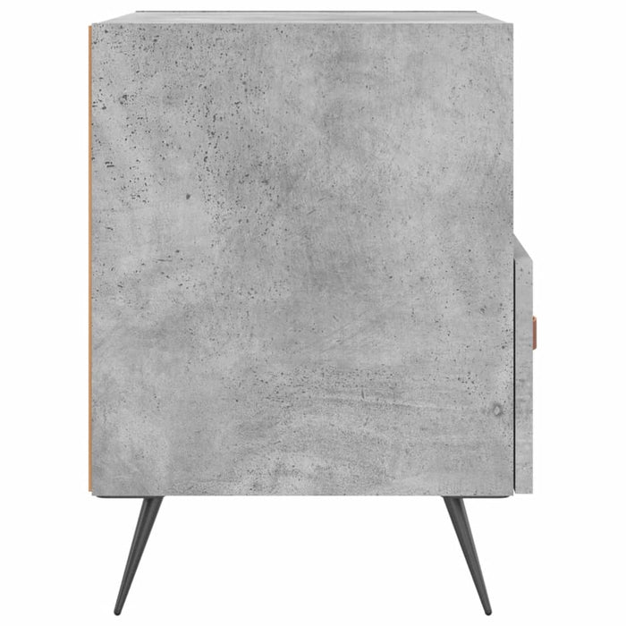 Noptiere, 2 buc., gri beton, 40x35x47,5 cm, lemn compozit - WALTI WALTI