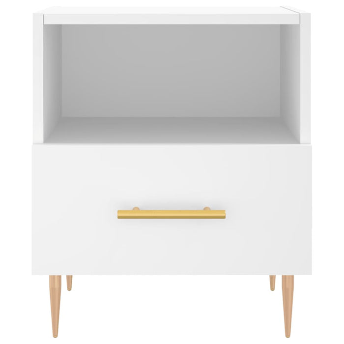Noptiere, 2 buc., alb, 40x35x47,5 cm, lemn compozit - WALTI WALTI