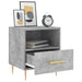 Noptiere, 2 buc., gri beton, 40x35x47,5 cm, lemn compozit - WALTI WALTI