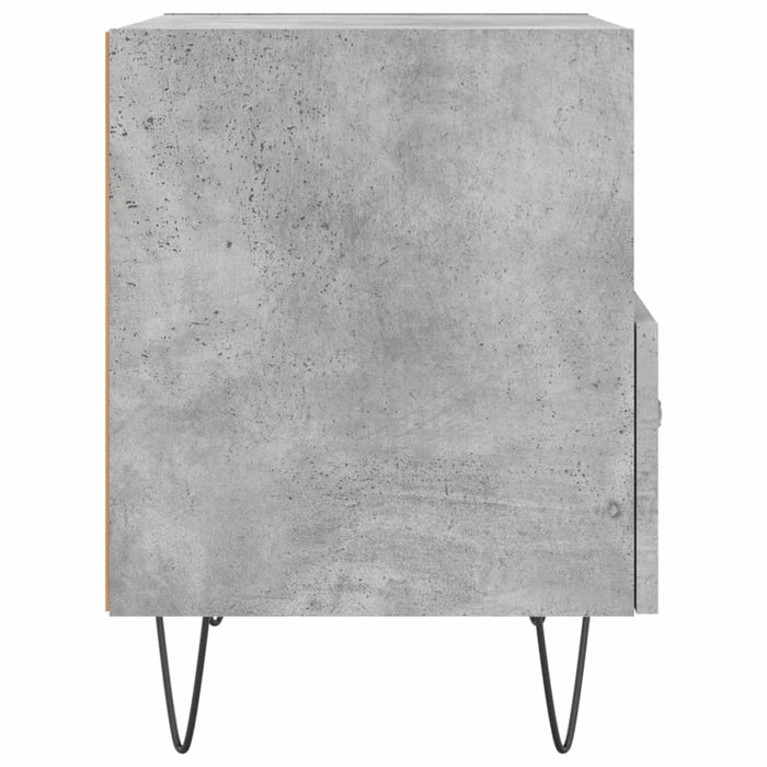 Noptiere, 2 buc., gri beton, 40x35x47,5 cm, lemn compozit - WALTI WALTI