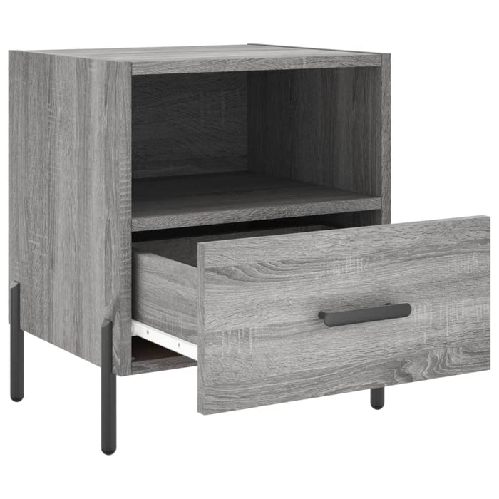 Noptiere, 2 buc., gri sonoma, 40x35x47,5 cm, lemn compozit WALTI