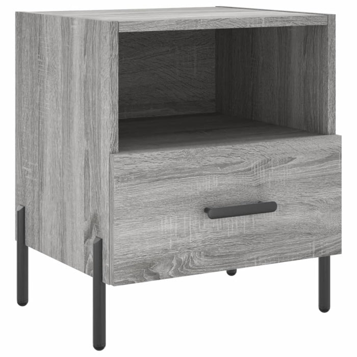 Noptiere, 2 buc., gri sonoma, 40x35x47,5 cm, lemn compozit WALTI