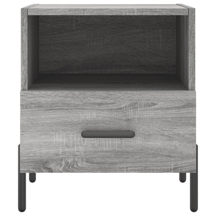 Noptiere, 2 buc., gri sonoma, 40x35x47,5 cm, lemn compozit WALTI