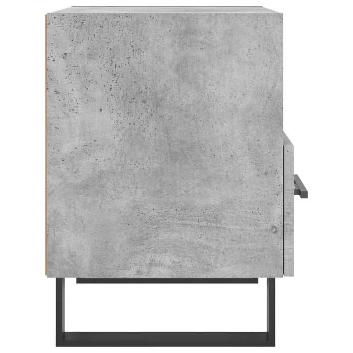 Noptieră, gri beton, 40x35x47,5 cm, lemn compozit - WALTI WALTI