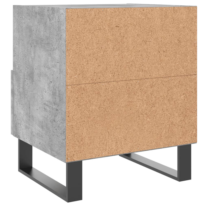 Noptieră, gri beton, 40x35x47,5 cm, lemn compozit - WALTI WALTI