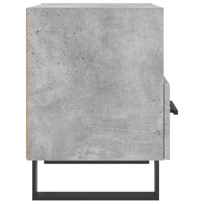 Noptiere, 2 buc., gri beton, 40x35x47,5 cm, lemn compozit - WALTI WALTI