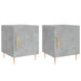 Noptiere, 2 buc., gri beton, 40x40x50 cm, lemn compozit - WALTI WALTI