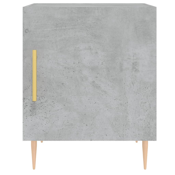 Noptiere, 2 buc., gri beton, 40x40x50 cm, lemn compozit - WALTI WALTI