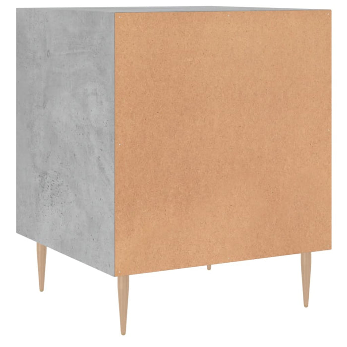 Noptiere, 2 buc., gri beton, 40x40x50 cm, lemn compozit - WALTI WALTI