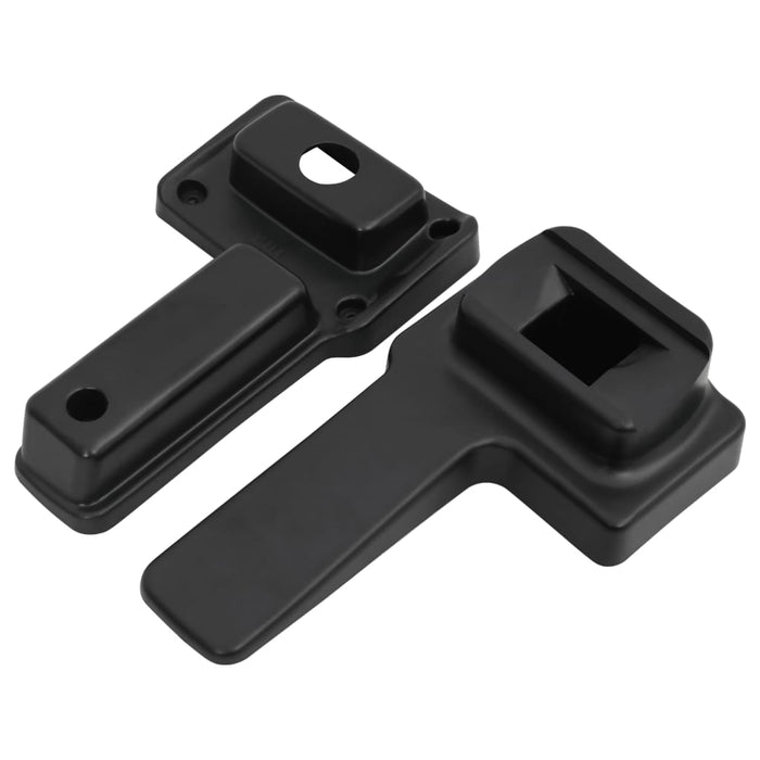 Cotieră auto, negru, 14,5x32x(27-46) cm ABS - WALTI WALTI