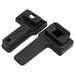 Cotieră auto, negru, 14,5x32x(27-46) cm ABS - WALTI WALTI