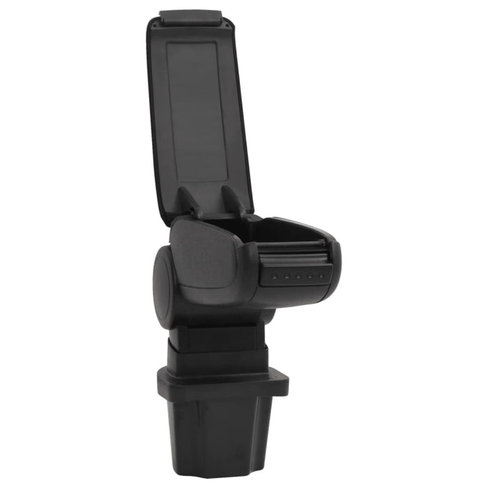 Cotieră auto, negru, 13,5x32,5x(31-46,5) cm ABS WALTI