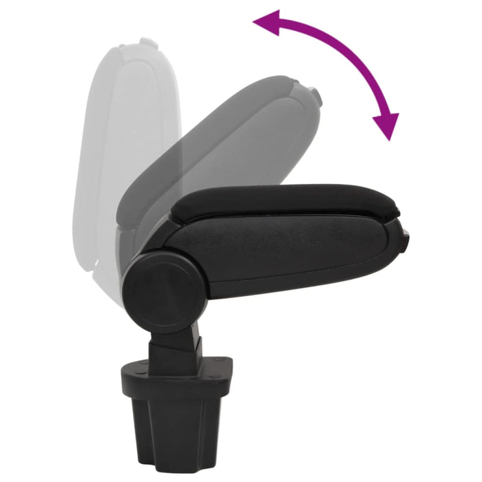 Cotieră auto, negru, 13,5x32,5x(31-46,5) cm ABS WALTI
