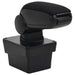 Cotieră auto, negru, 17x40x(31-49) cm ABS - WALTI WALTI