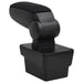 Cotieră auto, negru, 17x40x(31-49) cm ABS - WALTI WALTI