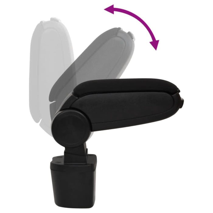 Cotieră auto, negru, 14,5x31,5x(30-48) cm ABS - WALTI WALTI