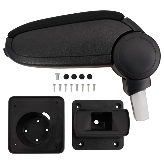 Cotieră auto, negru, 13x31,5x(29-51) cm ABS WALTI