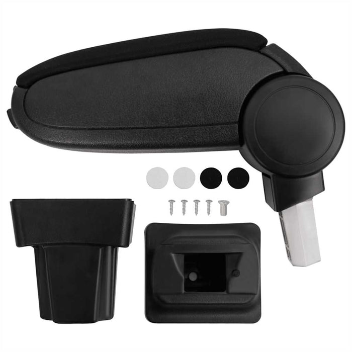 Cotieră auto, negru, 11,5x32x(30-50) cm ABS - WALTI WALTI