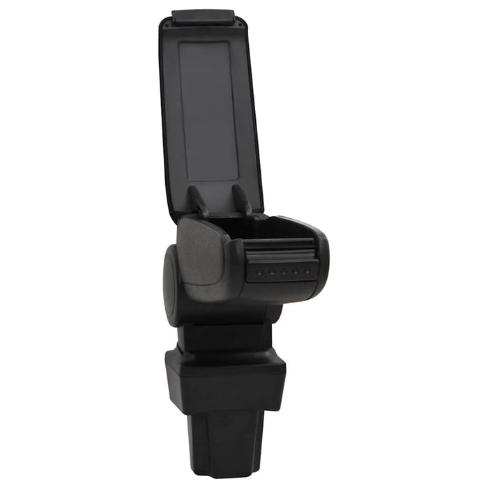Cotieră auto, negru, 11,5x32x(30-50) cm ABS - WALTI WALTI
