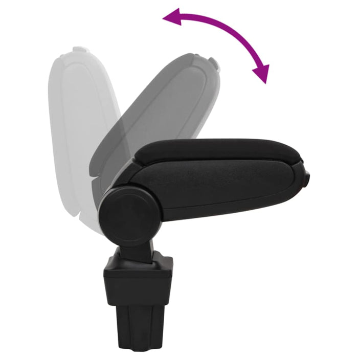 Cotieră auto, negru, 11,5x32x(30-50) cm ABS - WALTI WALTI