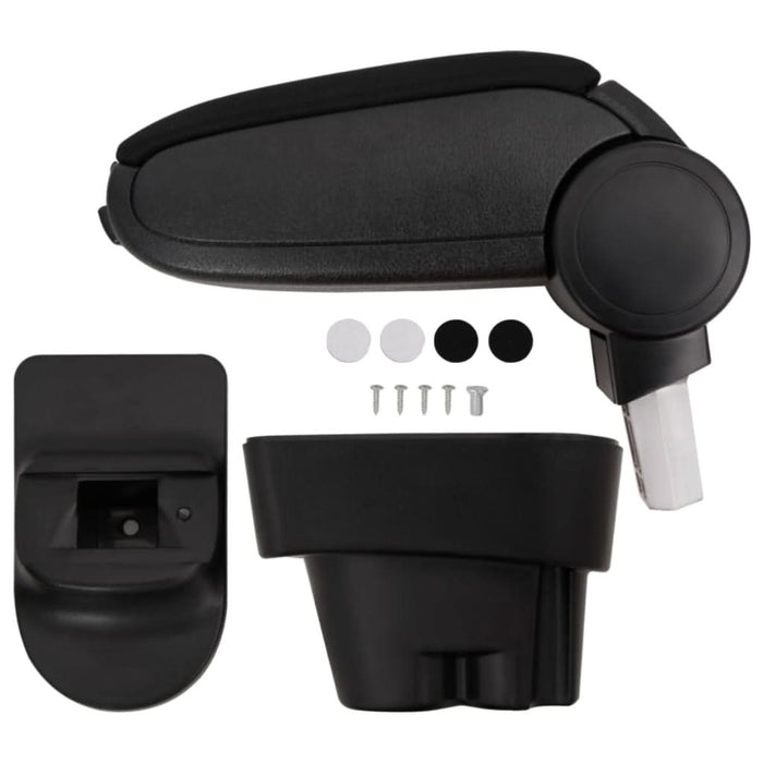 Cotieră auto, negru, 12x36x(33,5-48) cm ABS - WALTI WALTI