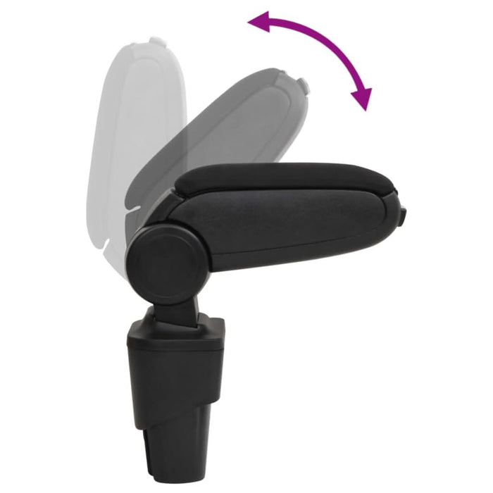 Cotieră auto, negru, 17x32x(35,5-52) cm ABS - WALTI WALTI