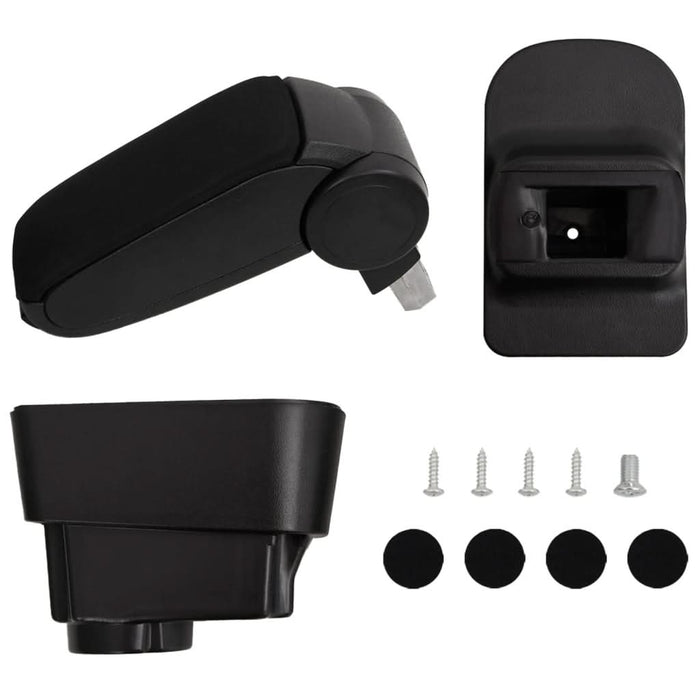 Cotieră auto, negru, 11x35x(32-49) cm ABS - WALTI WALTI