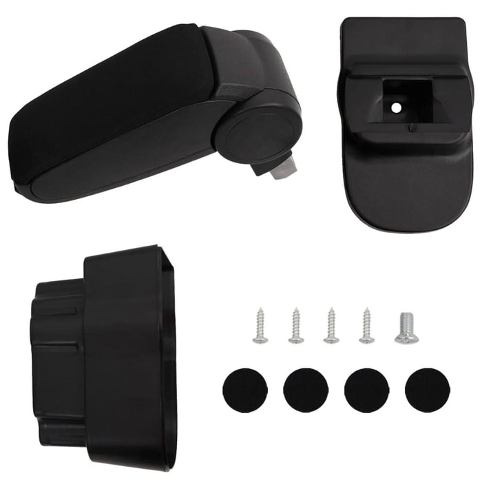 Cotieră auto, negru, 12x37x(31-48) cm ABS - WALTI WALTI