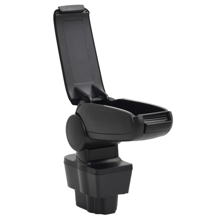Cotieră auto, negru, 12x37x(31-48) cm ABS - WALTI WALTI