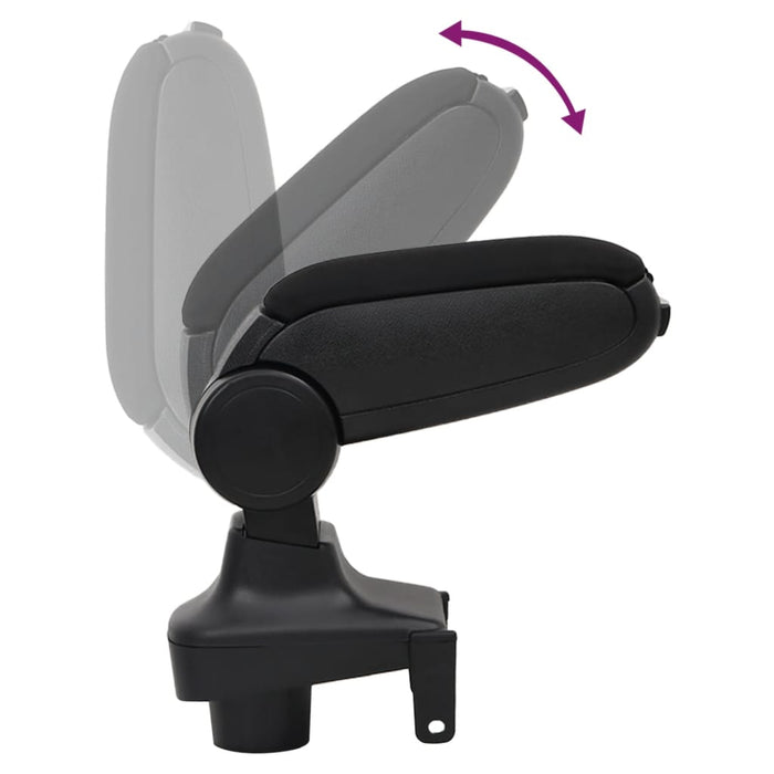 Cotieră auto, negru, 15x35x(30-47) cm ABS - WALTI WALTI