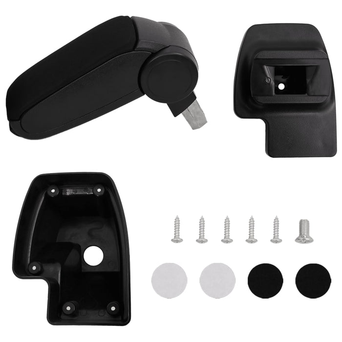 Cotieră auto, negru, 15x35x(33-49,5) cm ABS - WALTI WALTI