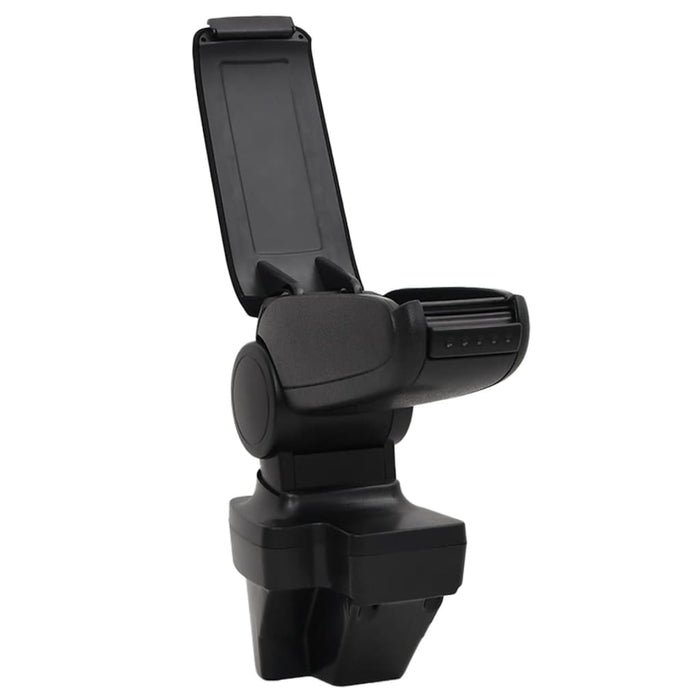 Cotieră auto, negru, 15x35x(33-49,5) cm ABS - WALTI WALTI
