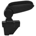 Cotieră auto, negru, 15x35x(33-49,5) cm ABS - WALTI WALTI