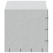 Padoc de exterior cu acoperiș argintiu 2x2x2,5m oțel galvanizat - WALTI WALTI