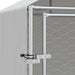 Padoc de exterior cu acoperiș argintiu 2x2x2,5m oțel galvanizat - WALTI WALTI