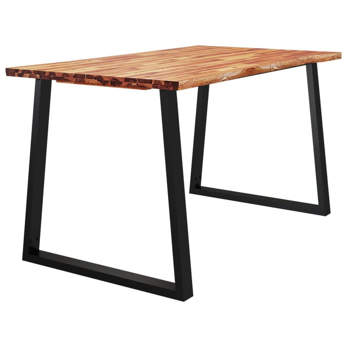 Masă cu margini naturale, 140x80x75 cm, lemn masiv de acacia - WALTI WALTI
