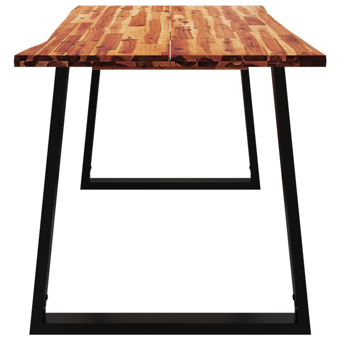 Masă cu margini naturale, 140x80x75 cm, lemn masiv de acacia - WALTI WALTI