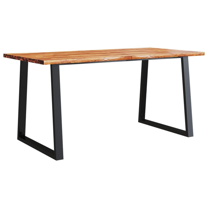 Masă cu margini naturale, 160x80x75 cm, lemn masiv de acacia - WALTI WALTI