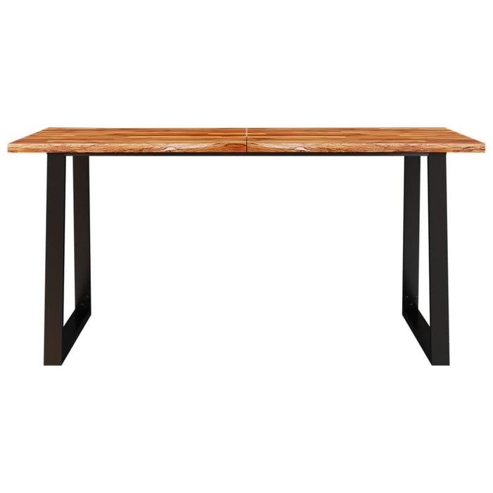 Masă cu margini naturale, 160x80x75 cm, lemn masiv de acacia - WALTI WALTI
