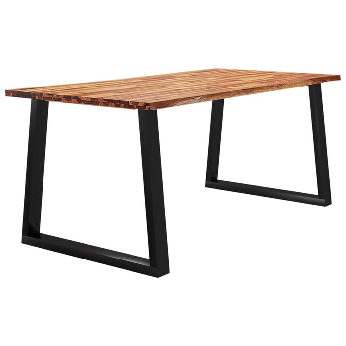 Masă cu margini naturale, 180x90x75 cm, lemn masiv de acacia - WALTI WALTI