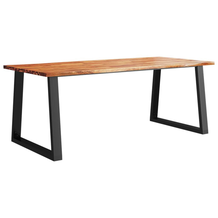 Masă cu margini naturale, 200x90x75 cm, lemn masiv de acacia - WALTI WALTI