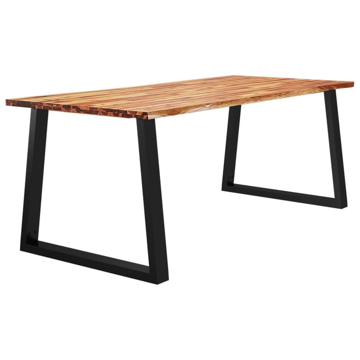 Masă cu margini naturale, 200x90x75 cm, lemn masiv de acacia - WALTI WALTI