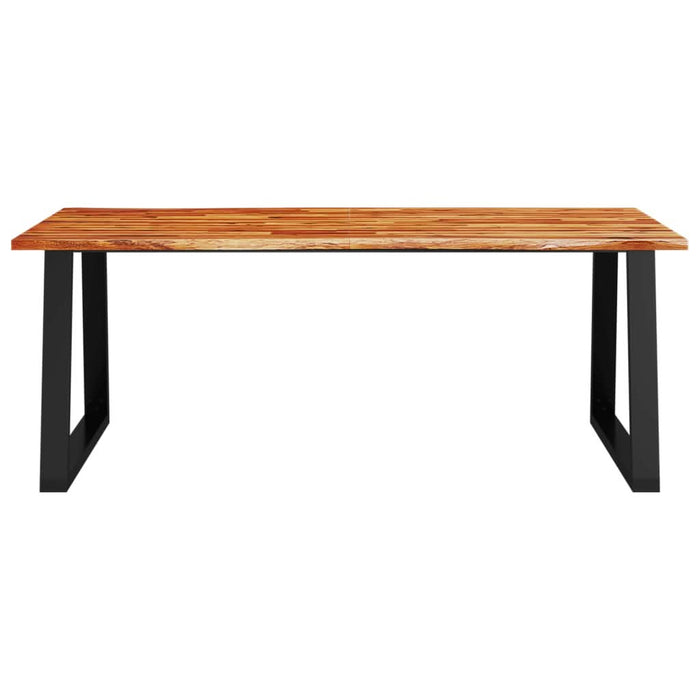 Masă cu margini naturale, 200x90x75 cm, lemn masiv de acacia - WALTI WALTI